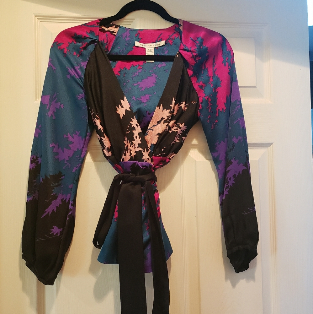 DVF silk blouse